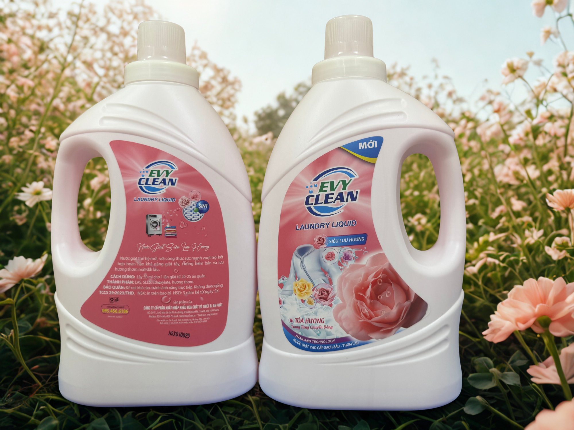 Nước Giặt EvyClean Siêu Lưu Hương Can 3.2L - Hàng Việt Nam