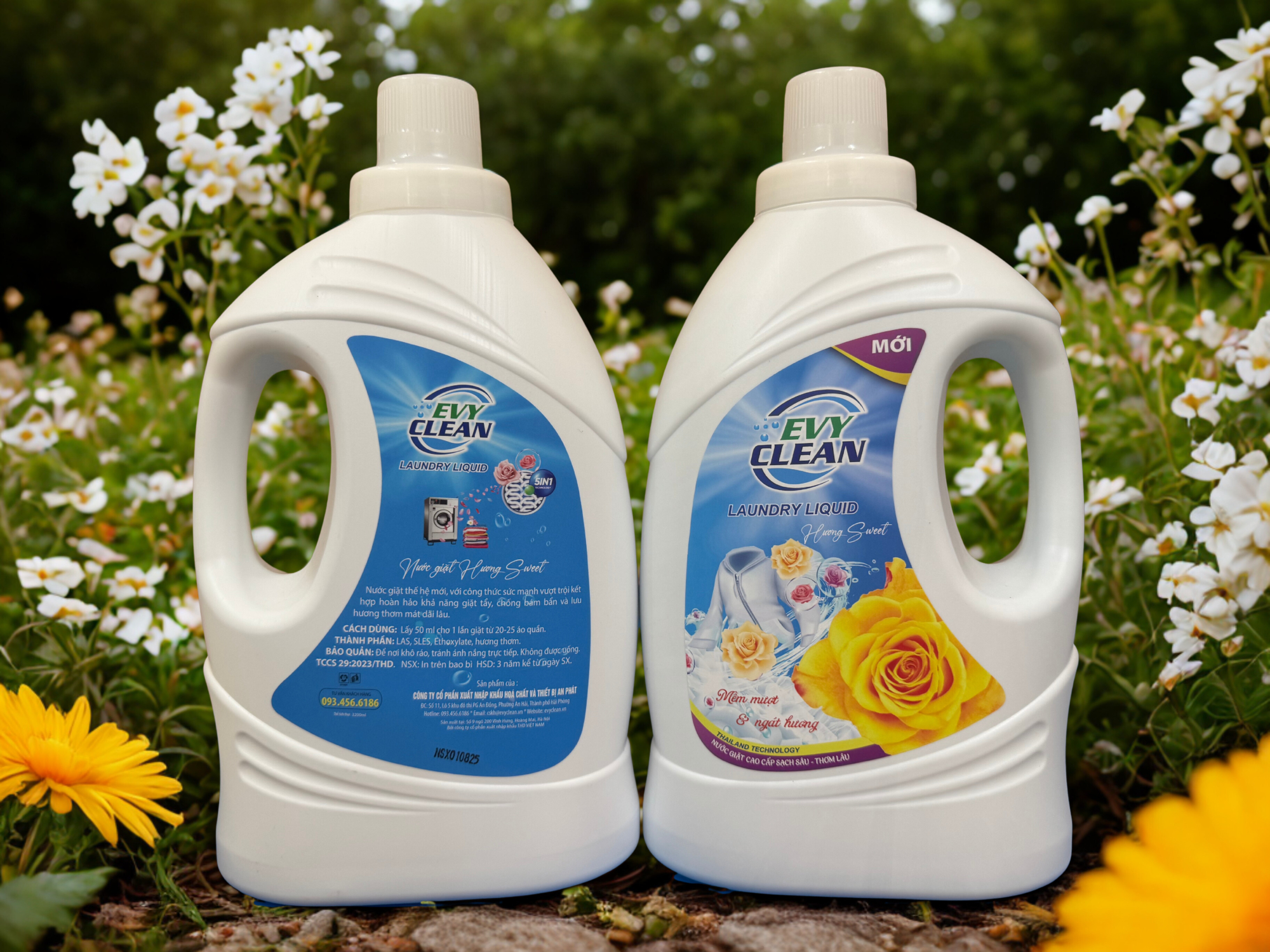Nước Giặt EvyClean Hương Sweet - can 3,2L - Hàng Việt Nam